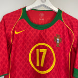 Shop 2004/06 PORTUGAL C.RONALDO #17 HOME SHIRT (L) NIKE, classic football shirts, vintage football shirts & retro soccer jerseys at Cult Kits