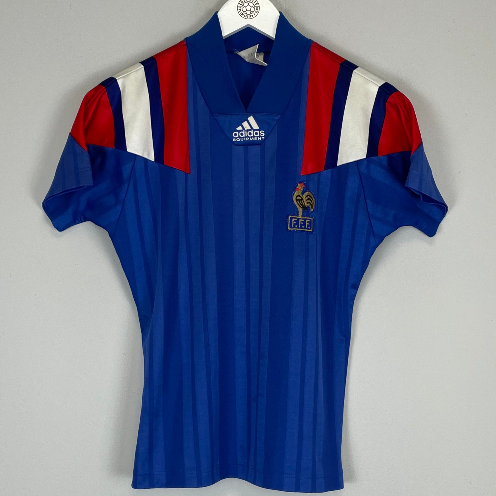 Shop 1992/94 FRANCE HOME SHIRT (L.KIDS) ADIDAS, classic football shirts, vintage football shirts & retro soccer jerseys at Cult Kits