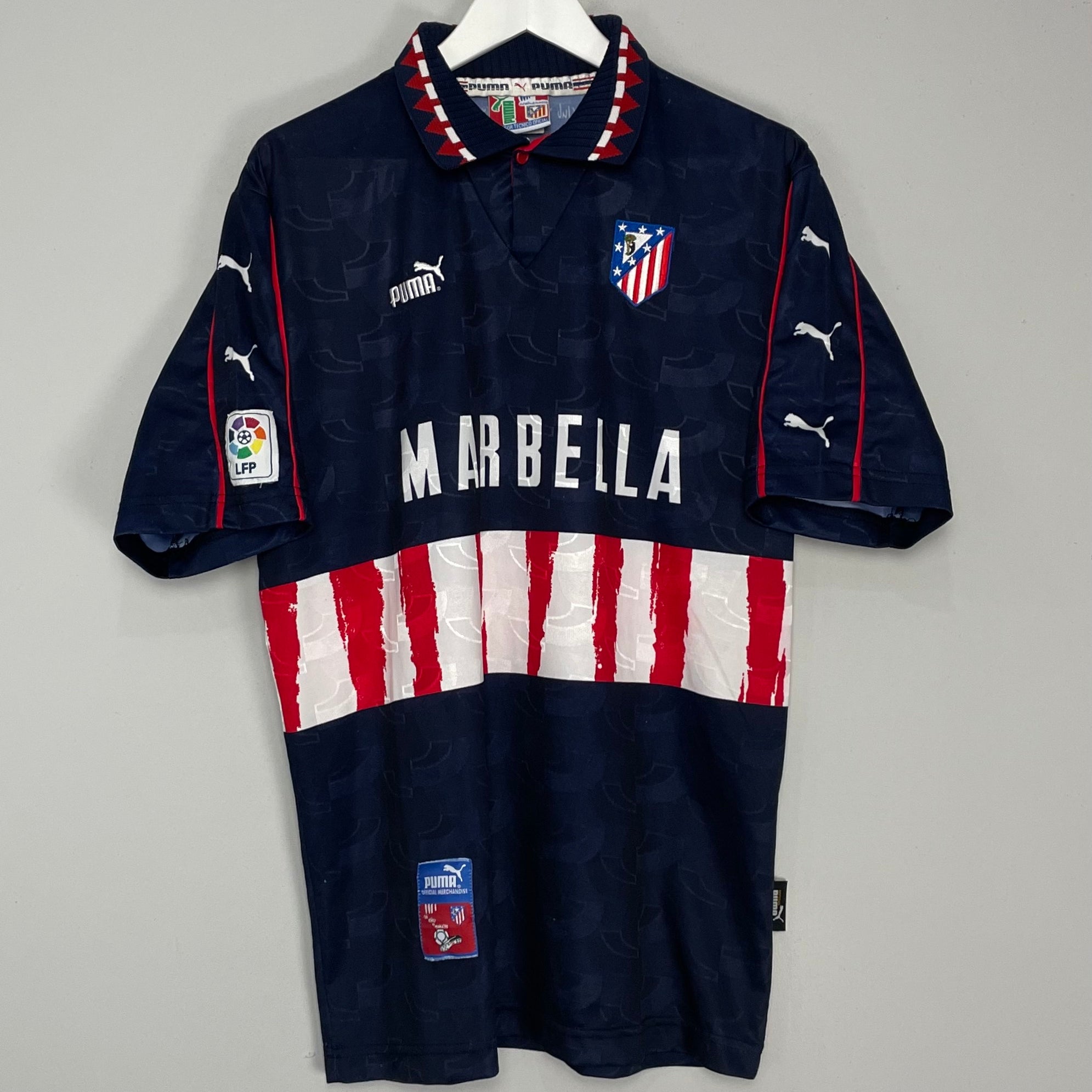 Shop 1997/98 ATLETICO MADRID AWAY SHIRT (L) PUMA, classic football shirts, vintage football shirts & retro soccer jerseys at Cult Kits