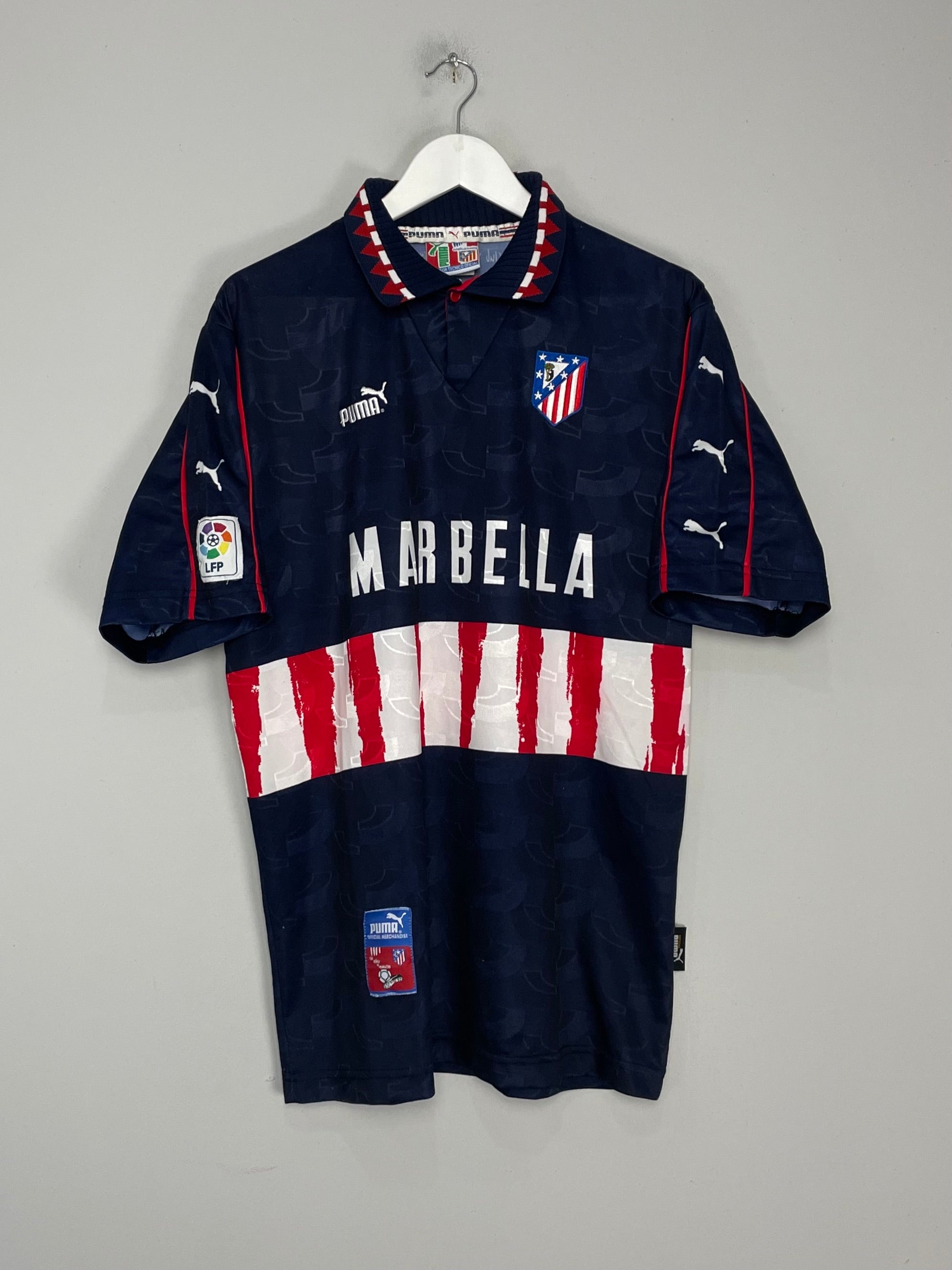 Shop 1997/98 ATLETICO MADRID AWAY SHIRT (L) PUMA, classic football shirts, vintage football shirts & retro soccer jerseys at Cult Kits