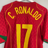 Shop 2004/06 PORTUGAL C.RONALDO #17 HOME SHIRT (L) NIKE, classic football shirts, vintage football shirts & retro soccer jerseys at Cult Kits