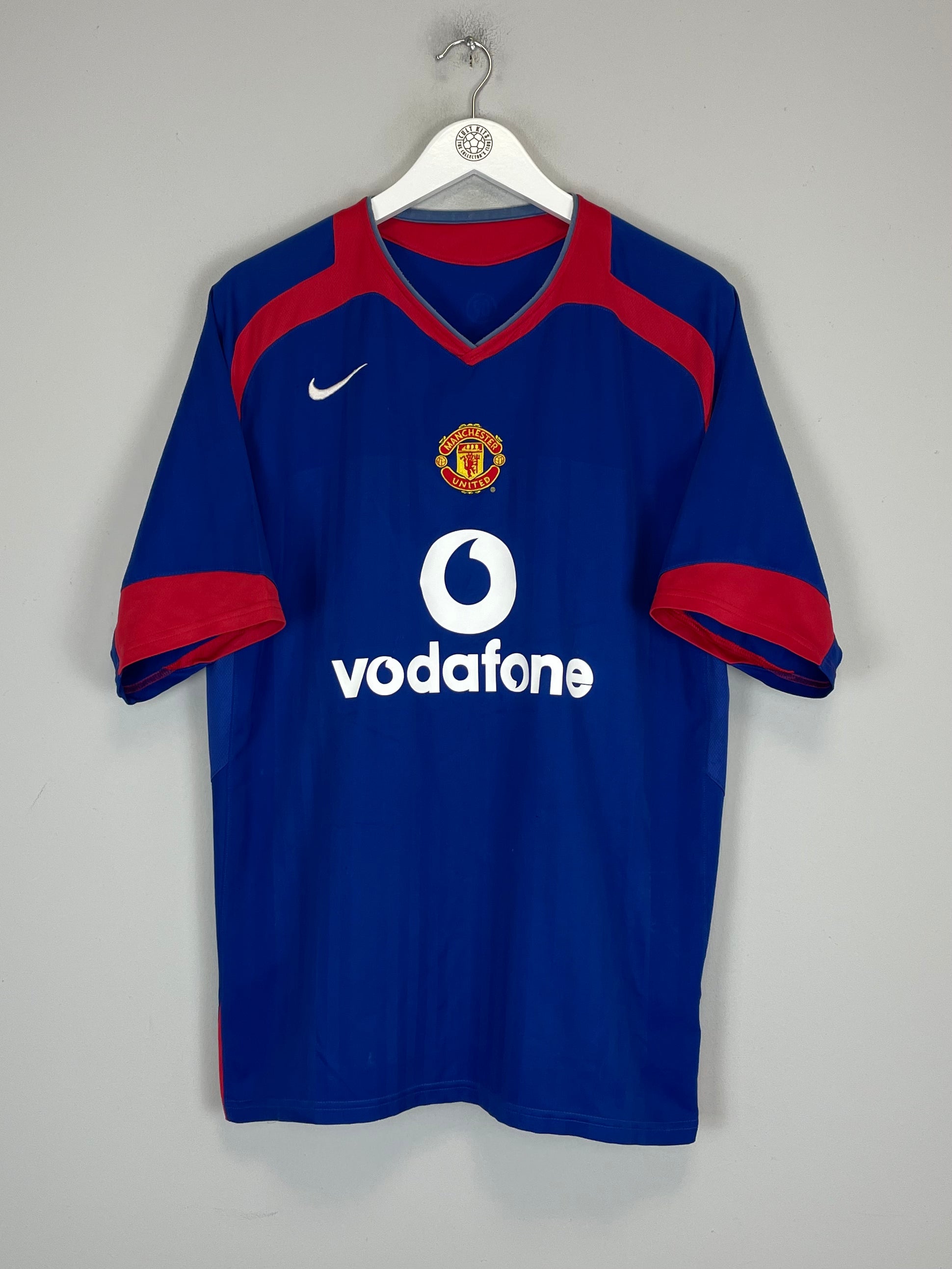 Shop 2005/06 MANCHESTER UNITED AWAY SHIRT (L) NIKE, classic football shirts, vintage football shirts & retro soccer jerseys at Cult Kits
