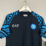 Shop 2023/24 NAPOLI *BNWT* TRAINING SHIRT (M) EA7, classic football shirts, vintage football shirts & retro soccer jerseys at Cult Kits