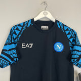 Shop 2023/24 NAPOLI *BNWT* TRAINING SHIRT (M) EA7, classic football shirts, vintage football shirts & retro soccer jerseys at Cult Kits