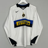 Shop 2005/06 INTER MILAN ADRIANO #10 L/S AWAY SHIRT (S) NIKE, classic football shirts, vintage football shirts & retro soccer jerseys at Cult Kits