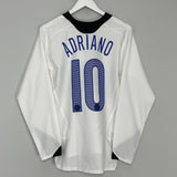 Shop 2005/06 INTER MILAN ADRIANO #10 L/S AWAY SHIRT (S) NIKE, classic football shirts, vintage football shirts & retro soccer jerseys at Cult Kits