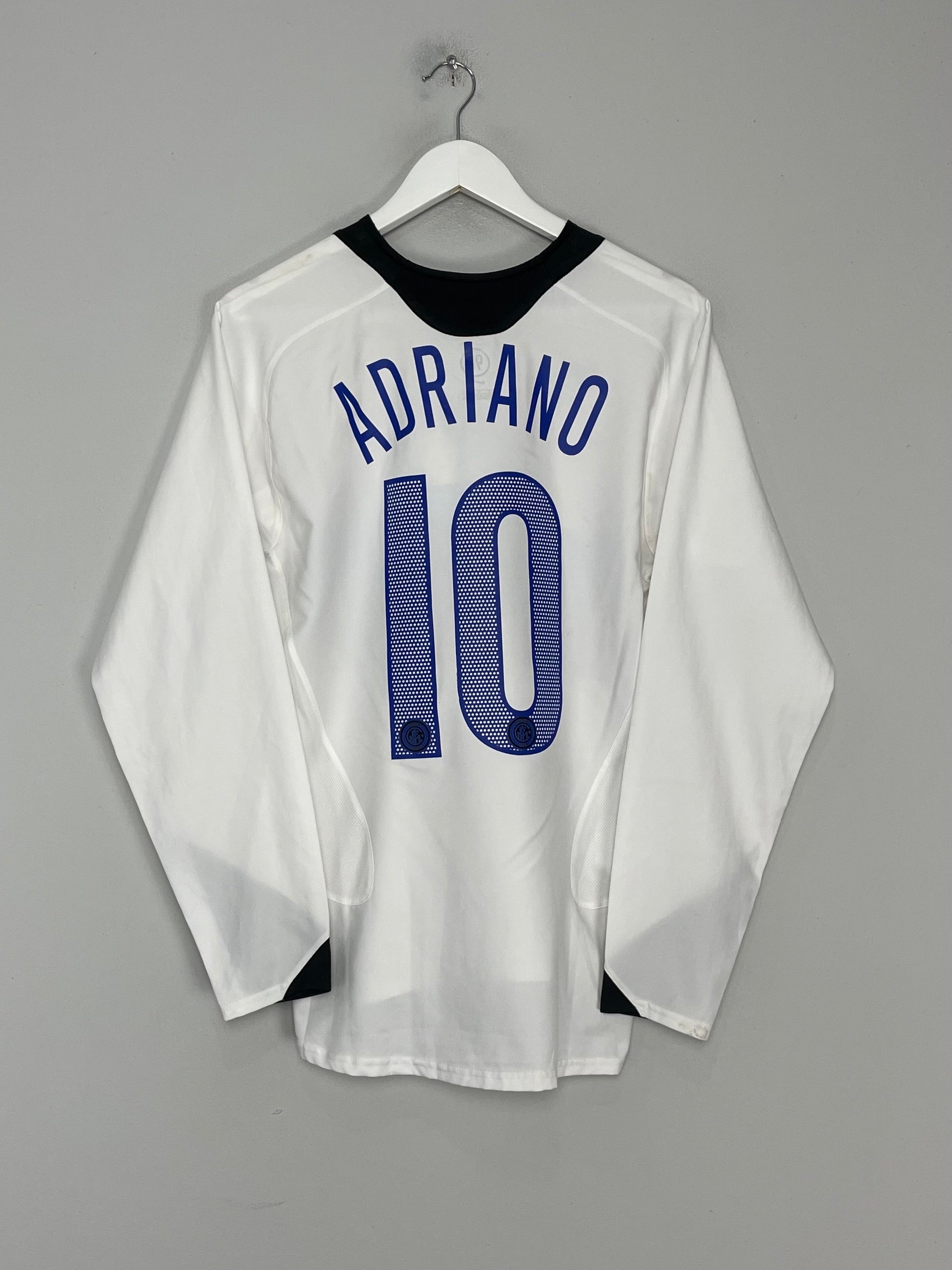 Shop 2005/06 INTER MILAN ADRIANO #10 L/S AWAY SHIRT (S) NIKE, classic football shirts, vintage football shirts & retro soccer jerseys at Cult Kits