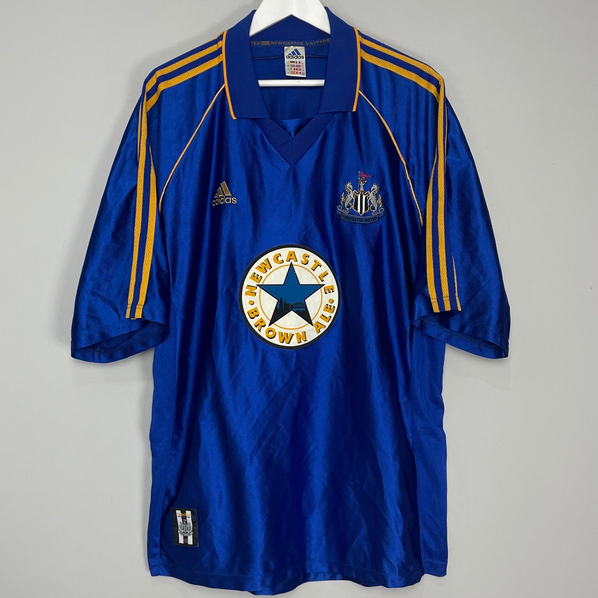 Shop 1998/99 NEWCASTLE UNITED AWAY SHIRT (XXL) ADIDAS, classic football shirts, vintage football shirts & retro soccer jerseys at Cult Kits