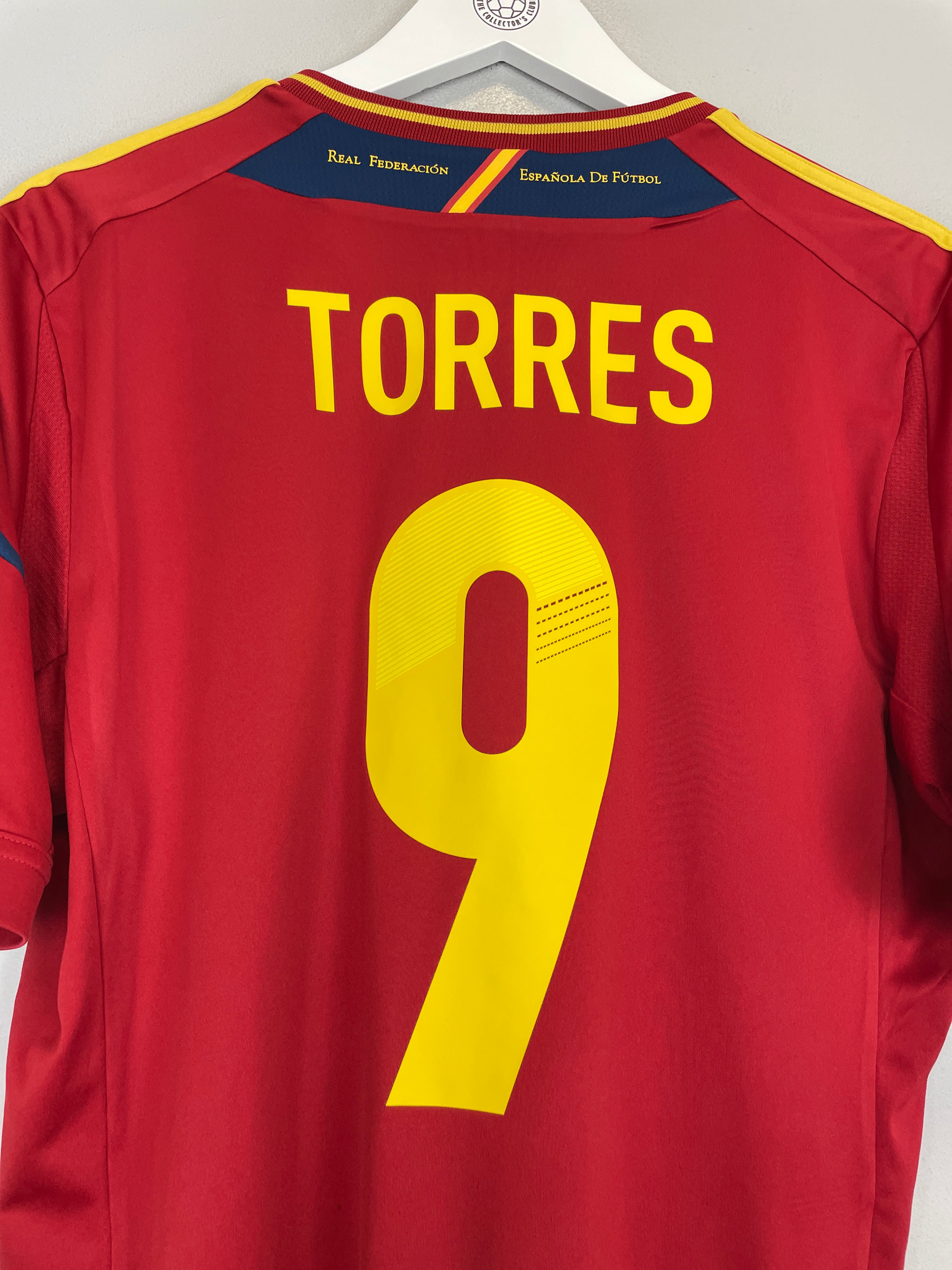 Shop 2011/12 SPAIN TORRES #9 HOME SHIRT (L) ADIDAS, classic football shirts, vintage football shirts & retro soccer jerseys at Cult Kits