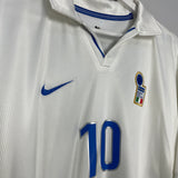 1997/98 ITALY DEL PIERO #10 AWAY SHIRT (XL) NIKE