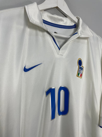 1997/98 ITALY DEL PIERO #10 AWAY SHIRT (XL) NIKE