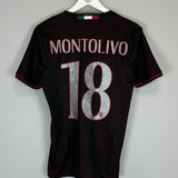 2016/17 AC MILAN MONTOLIVO #18 HOME SHIRT (S) ADIDAS