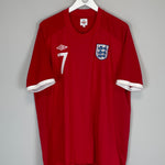 Shop 2010/12 ENGLAND BECKHAM #7 AWAY SHIRT (XXL) UMBRO, classic football shirts, vintage football shirts & retro soccer jerseys at Cult Kits