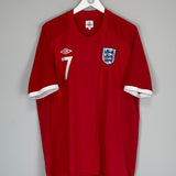 Shop 2010/12 ENGLAND BECKHAM #7 AWAY SHIRT (XXL) UMBRO, classic football shirts, vintage football shirts & retro soccer jerseys at Cult Kits