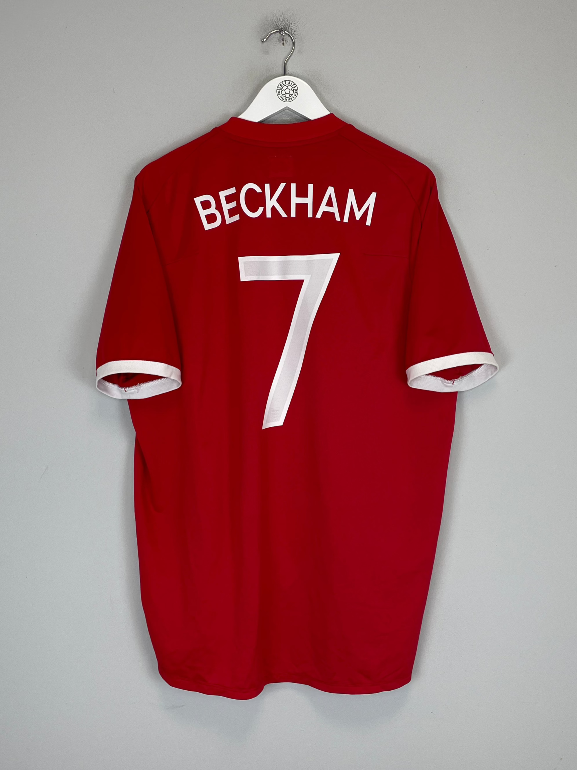 Shop 2010/12 ENGLAND BECKHAM #7 AWAY SHIRT (XXL) UMBRO, classic football shirts, vintage football shirts & retro soccer jerseys at Cult Kits