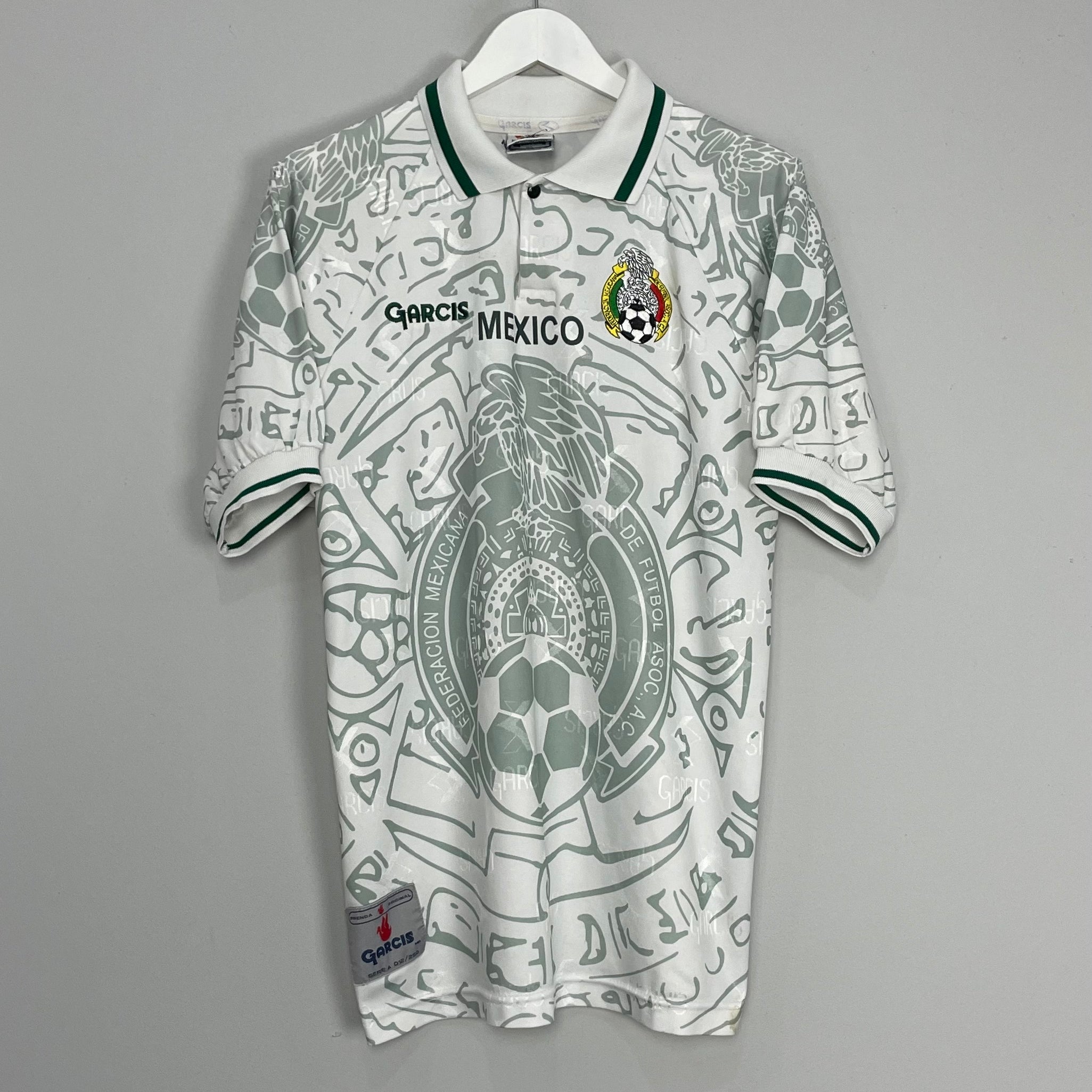 Shop 1999 MEXICO #15 AWAY SHIRT (L) GARCIS, classic football shirts, vintage football shirts & retro soccer jerseys at Cult Kits