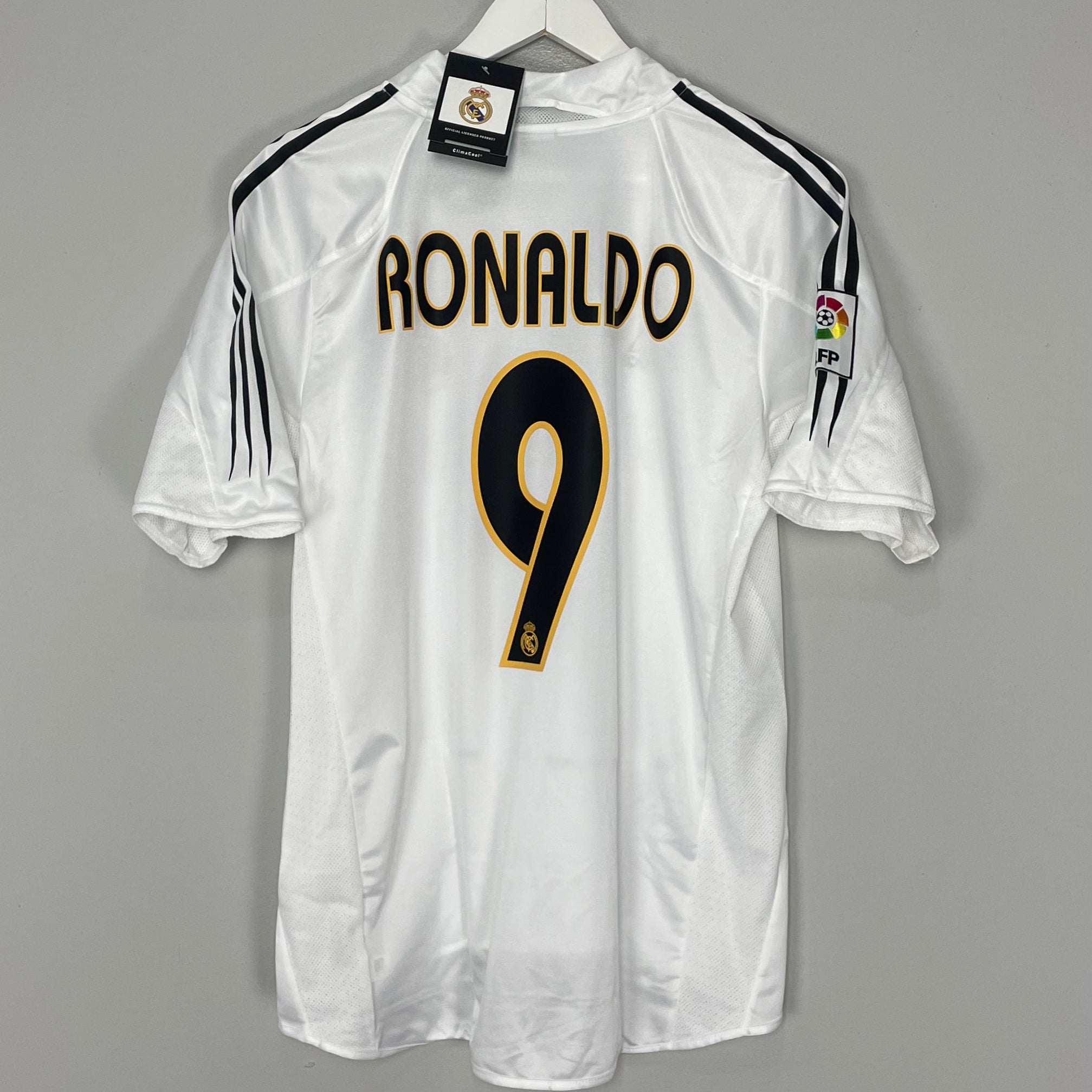 Shop 2004/05 REAL MADRID RONALDO #9 *BNWT* HOME SHIRT (MULTIPLE SIZES) ADIDAS, classic football shirts, vintage football shirts & retro soccer jerseys at Cult Kits