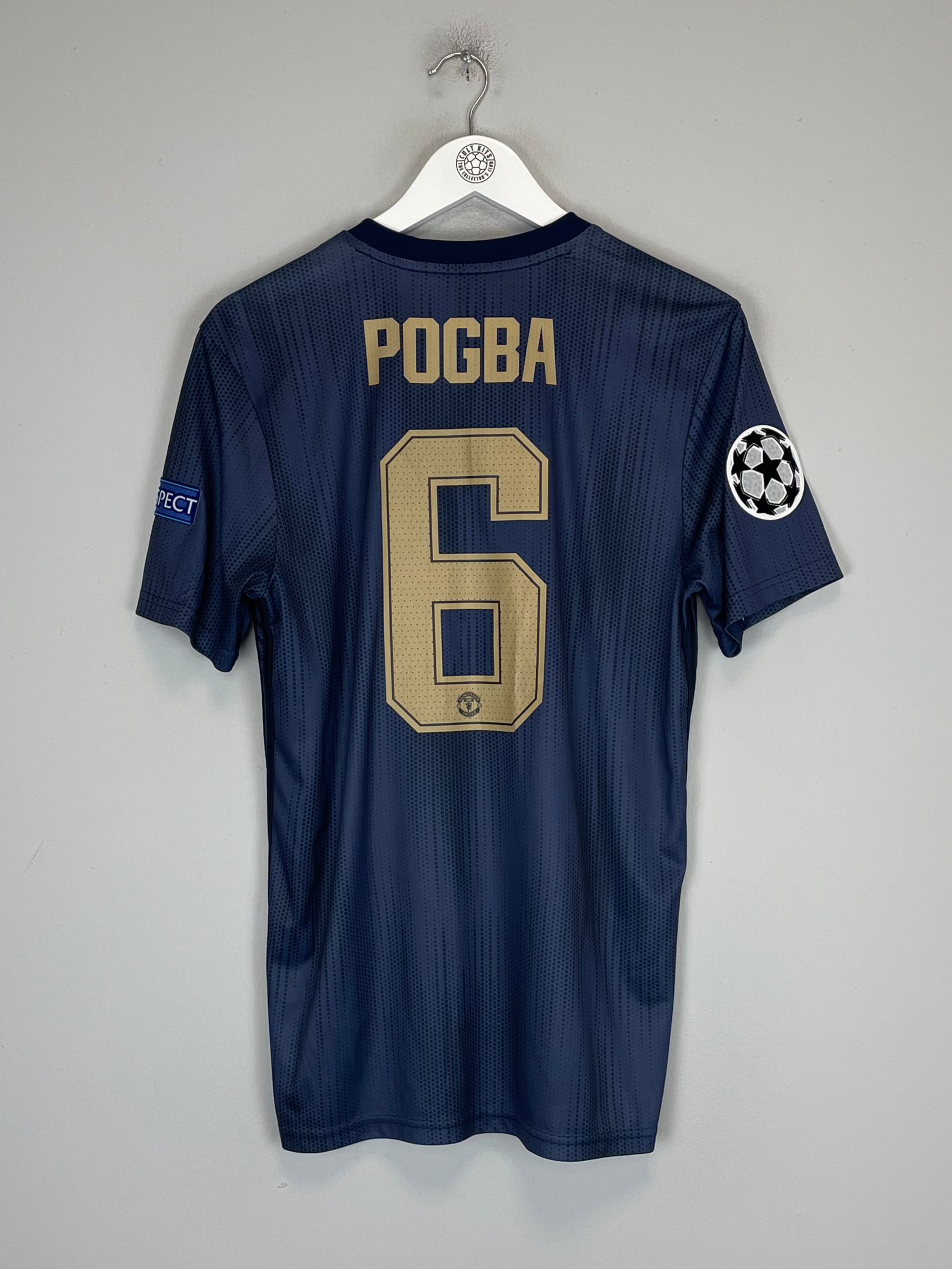 Shop 2018/19 MANCHESTER UNITED POGBA #6 C/L THIRD SHIRT (M) ADIDAS, classic football shirts, vintage football shirts & retro soccer jerseys at Cult Kits