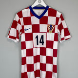 Shop 2008/09 CROATIA MODRIC #14 HOME SHIRT (M) NIKE, classic football shirts, vintage football shirts & retro soccer jerseys at Cult Kits