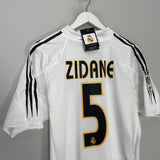 2004/05 REAL MADRID ZIDANE #5 *BNWT* HOME SHIRT (MULTIPLE SIZES) ADIDAS