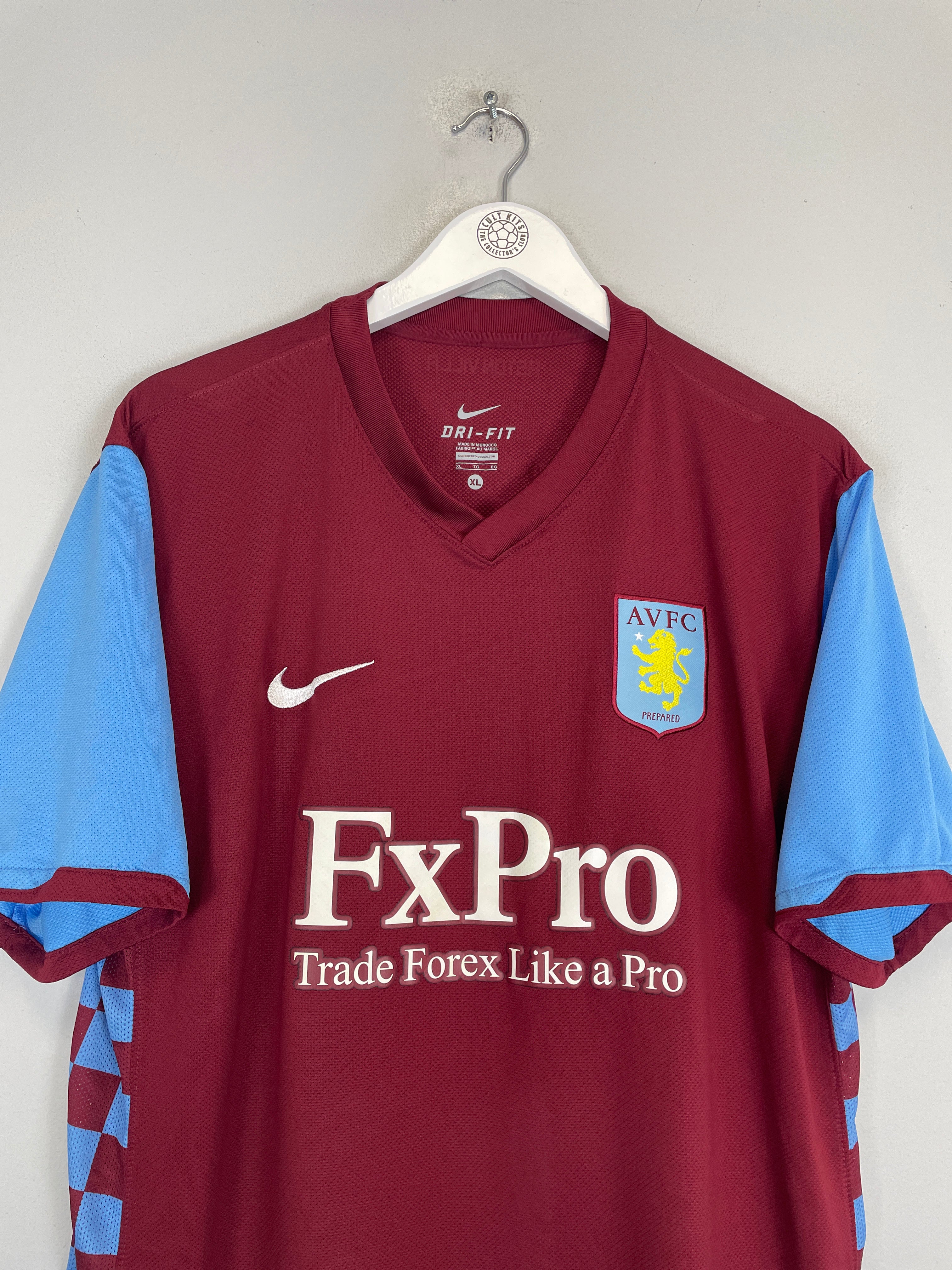 Shop 2010/11 ASTON VILLA HESKEY #18 HOME SHIRT (XL) NIKE, classic football shirts, vintage football shirts & retro soccer jerseys at Cult Kits