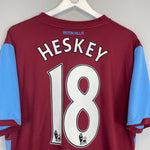 Shop 2010/11 ASTON VILLA HESKEY #18 HOME SHIRT (XL) NIKE, classic football shirts, vintage football shirts & retro soccer jerseys at Cult Kits