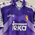 Shop 1996/97 REAL MADRID AWAY SHIRT (L) KELME, classic football shirts, vintage football shirts & retro soccer jerseys at Cult Kits