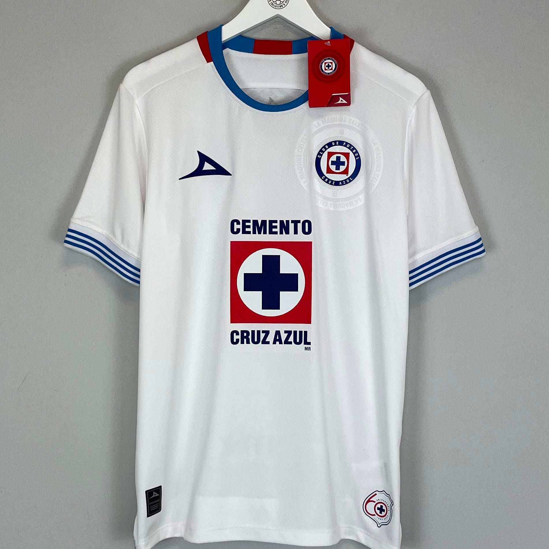 Shop 2024/25 CRUZ AZUL *BNWT* AWAY SHIRT (M) PIRMA, classic football shirts, vintage football shirts & retro soccer jerseys at Cult Kits