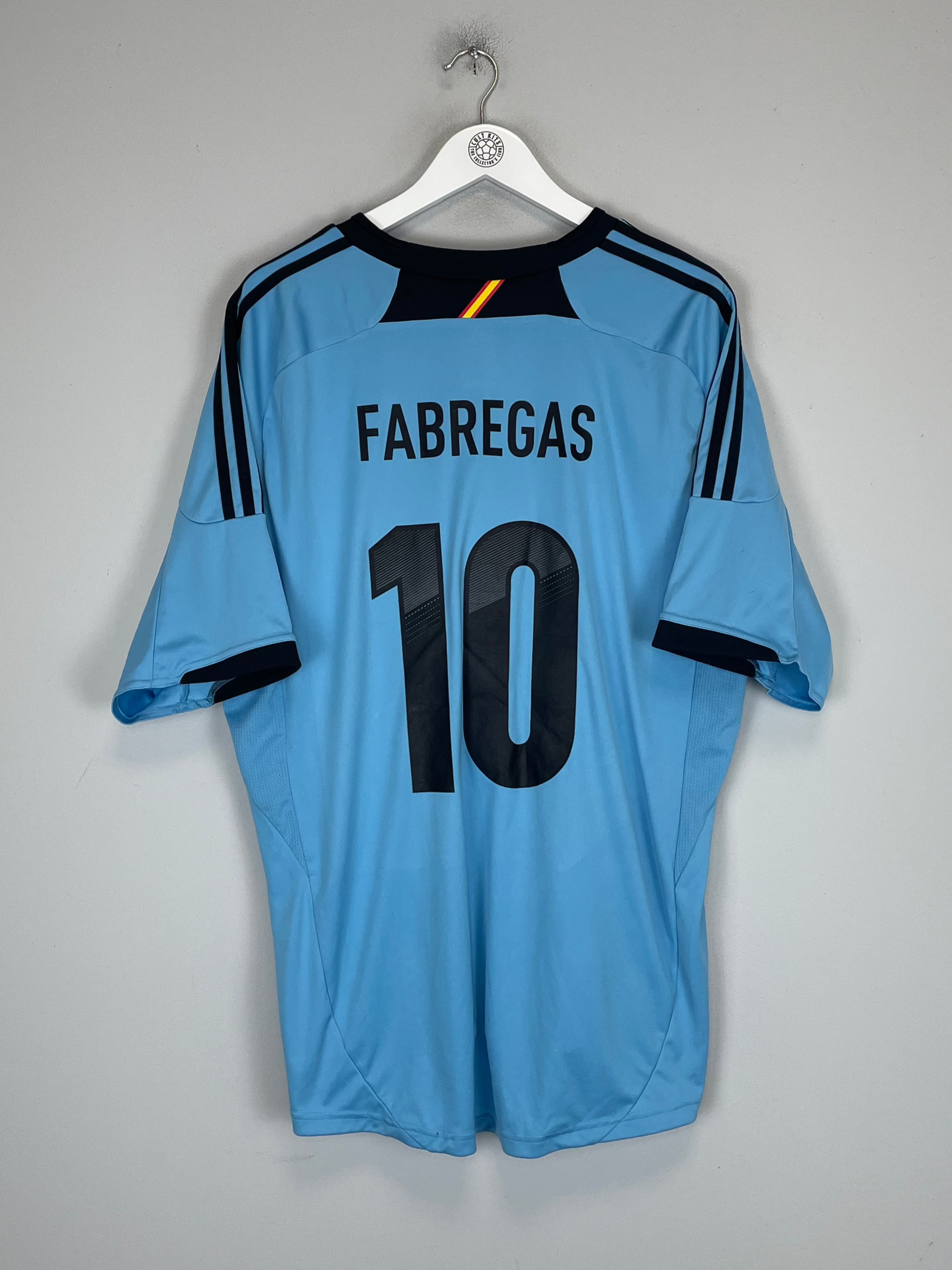 Shop 2012/14 SPAIN FABREGAS #10 AWAY SHIRT (XXL) ADIDAS, classic football shirts, vintage football shirts & retro soccer jerseys at Cult Kits