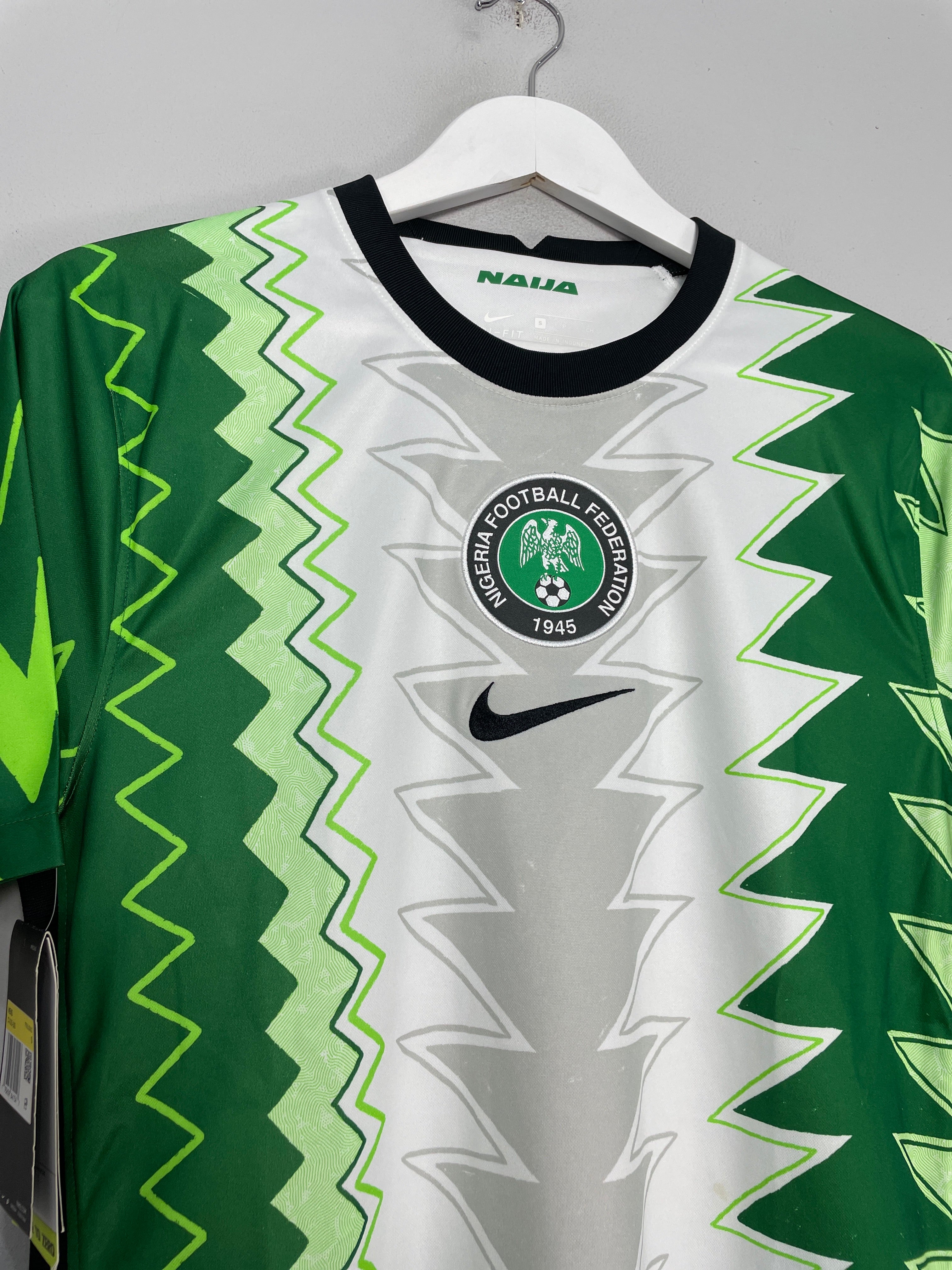Shop 2020/21 NIGERIA *BNWT* HOME SHIRT (S) NIKE, classic football shirts, vintage football shirts & retro soccer jerseys at Cult Kits