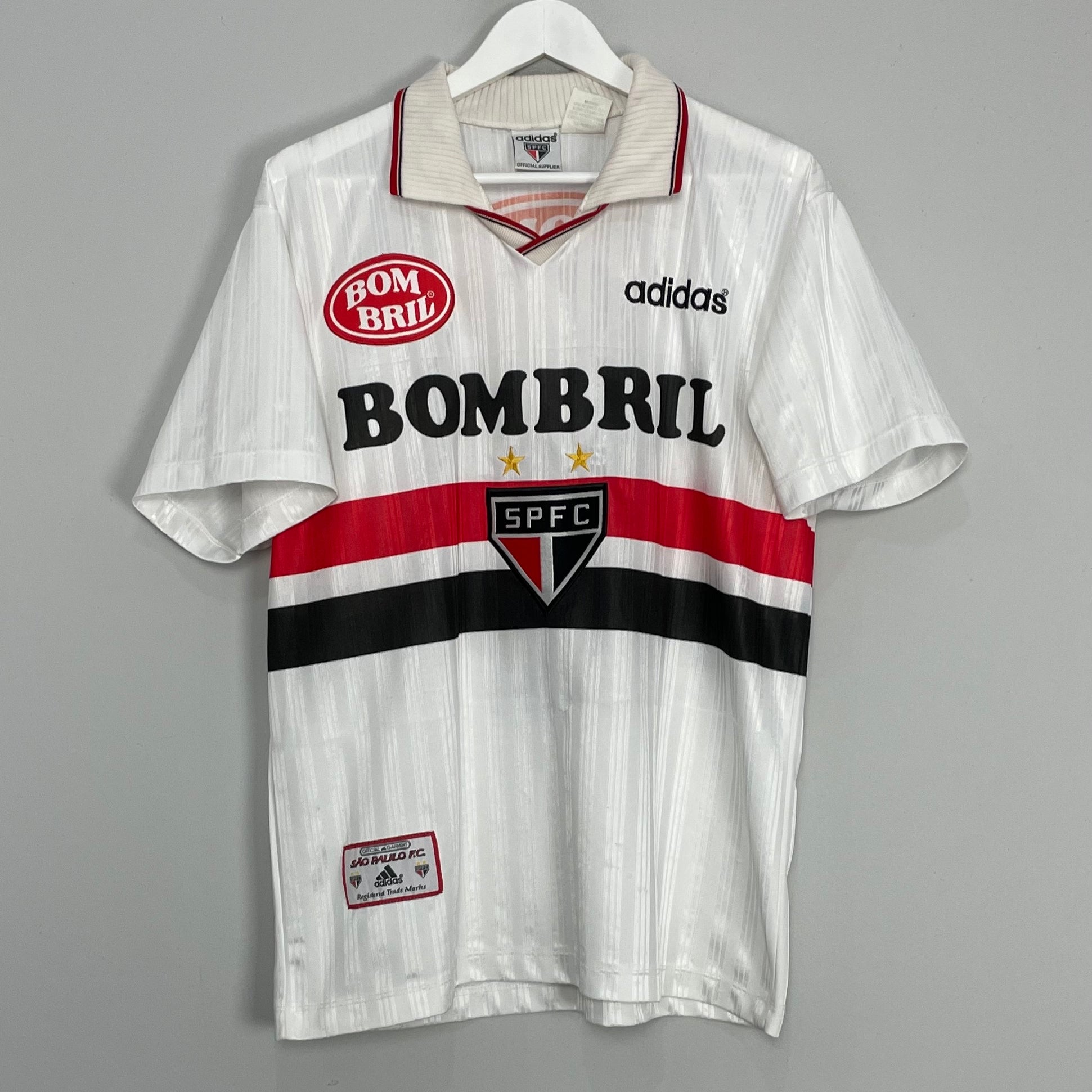 Shop 1997/98 SAO PAULO #10 HOME SHIRT (M) ADIDAS, classic football shirts, vintage football shirts & retro soccer jerseys at Cult Kits
