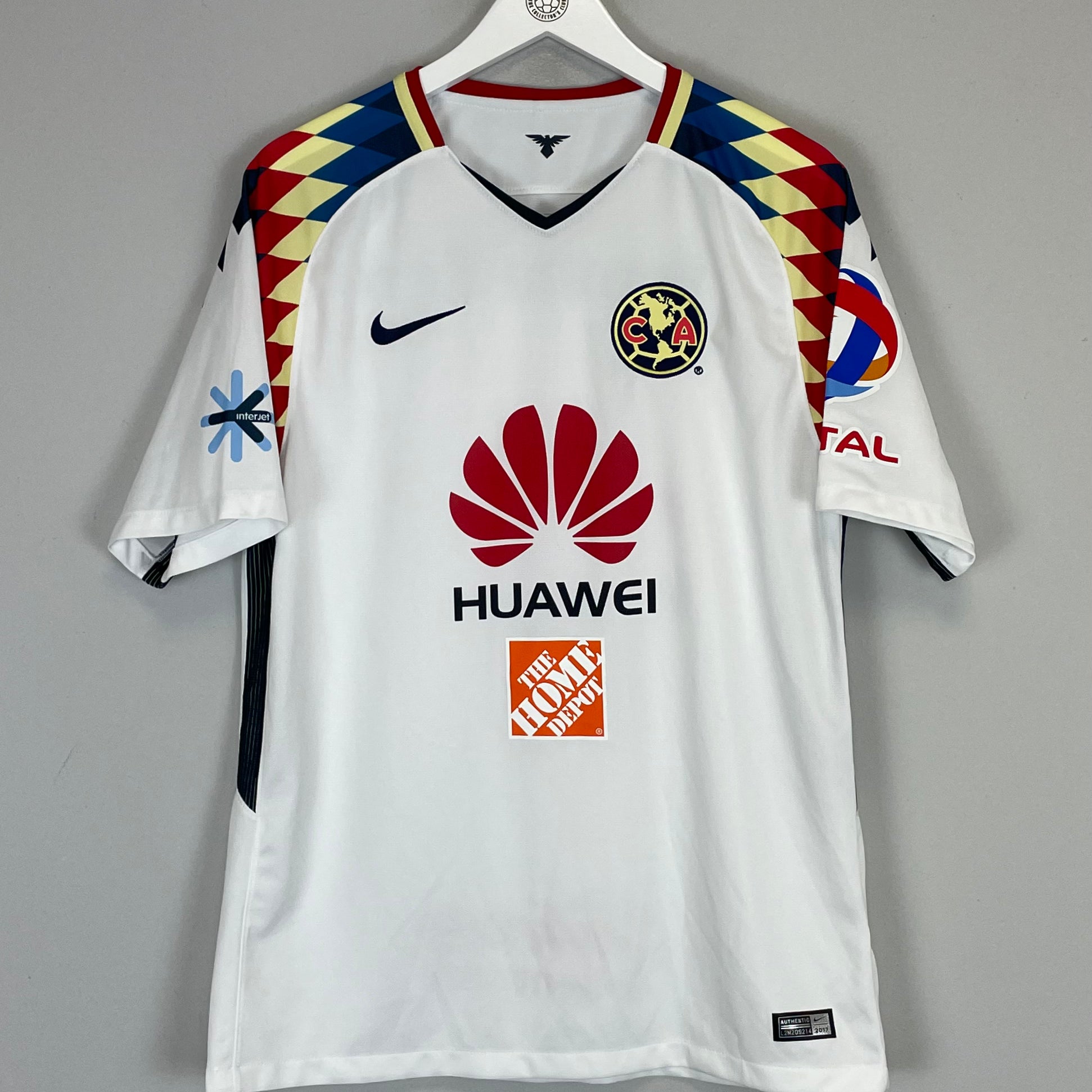 Shop 2017/18 CLUB AMERICA HOME SHIRT (L) NIKE, classic football shirts, vintage football shirts & retro soccer jerseys at Cult Kits