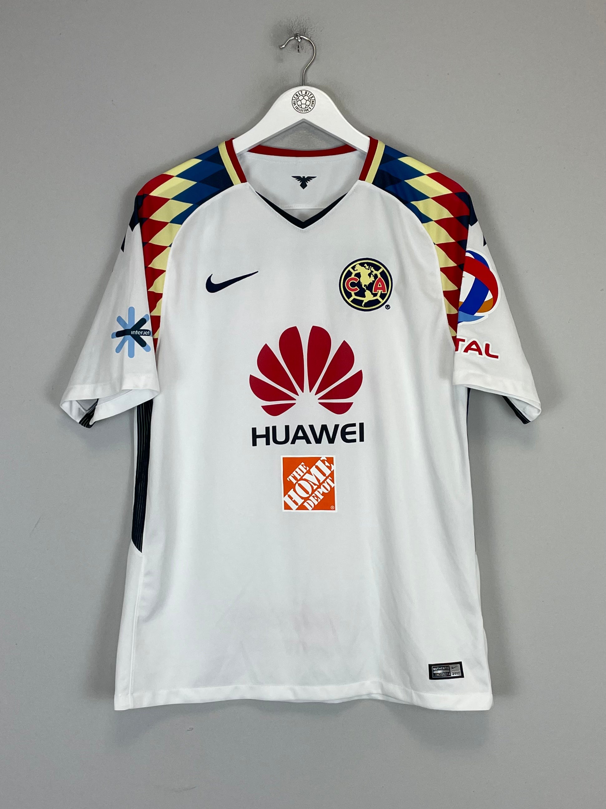 Shop 2017/18 CLUB AMERICA HOME SHIRT (L) NIKE, classic football shirts, vintage football shirts & retro soccer jerseys at Cult Kits