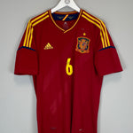 Shop 2012/13 SPAIN A.INIESTA #6 HOME SHIRT (L) ADIDAS, classic football shirts, vintage football shirts & retro soccer jerseys at Cult Kits