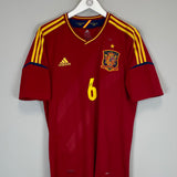 Shop 2012/13 SPAIN A.INIESTA #6 HOME SHIRT (L) ADIDAS, classic football shirts, vintage football shirts & retro soccer jerseys at Cult Kits