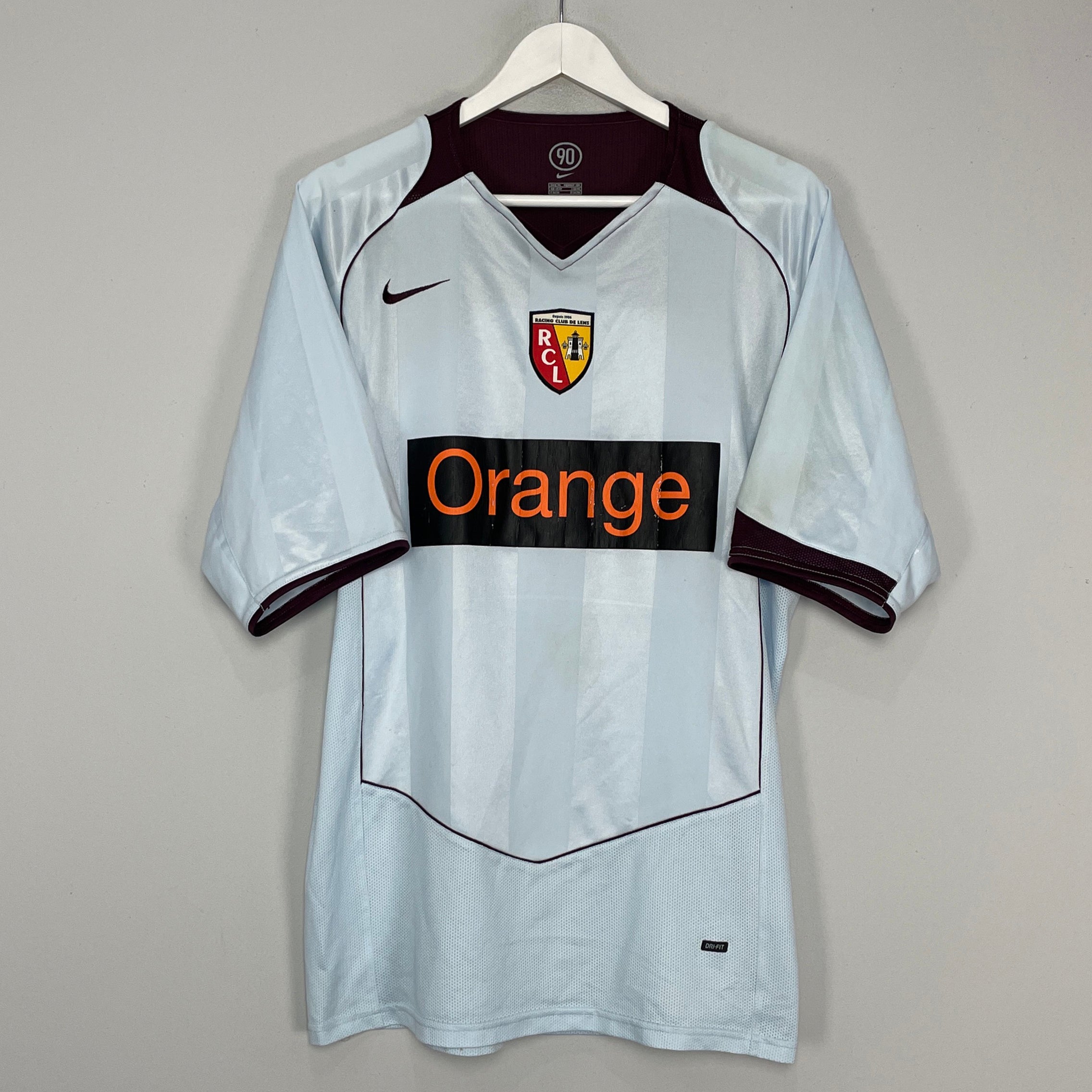 Shop 2004/06 RC LENS THIRD SHIRT (XL) NIKE, classic football shirts, vintage football shirts & retro soccer jerseys at Cult Kits