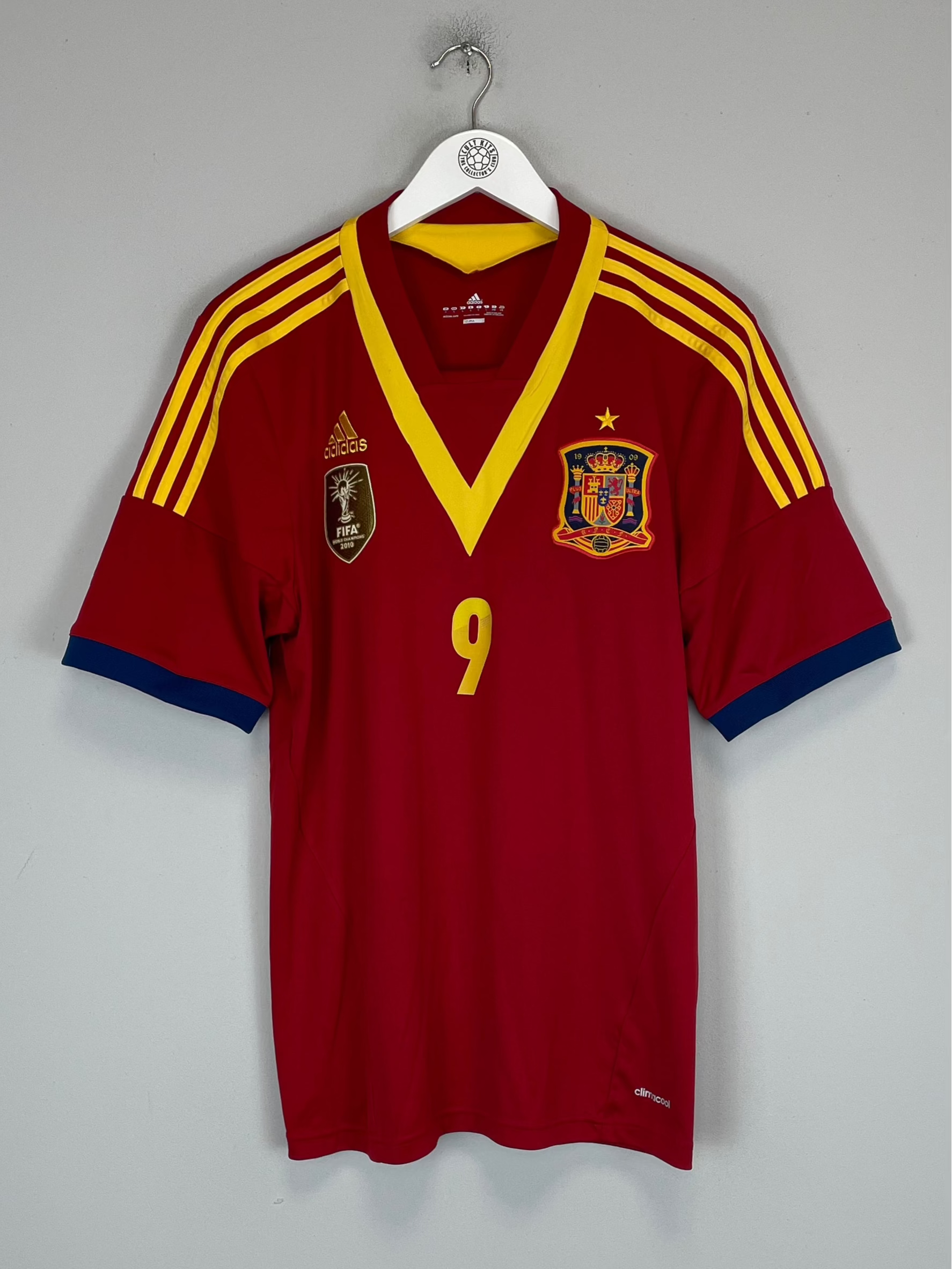 Shop 2013/14 SPAIN TORRES #9 HOME SHIRT (L) ADIDAS, classic football shirts, vintage football shirts & retro soccer jerseys at Cult Kits