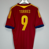 Shop 2013/14 SPAIN TORRES #9 HOME SHIRT (L) ADIDAS, classic football shirts, vintage football shirts & retro soccer jerseys at Cult Kits