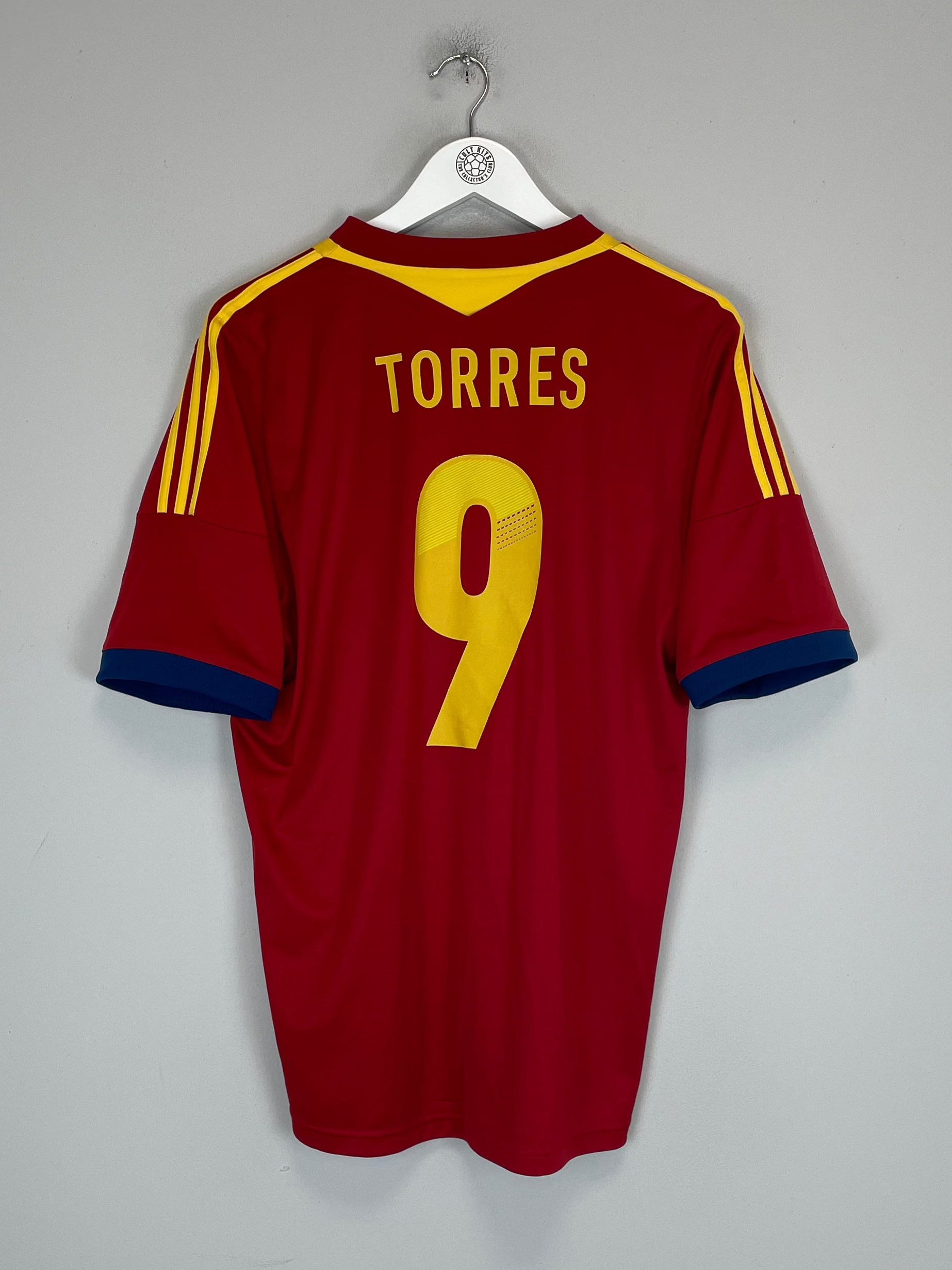Shop 2013/14 SPAIN TORRES #9 HOME SHIRT (L) ADIDAS, classic football shirts, vintage football shirts & retro soccer jerseys at Cult Kits