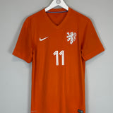 2014/15 NETHERLANDS ROBBEN #11 HOME SHIRT (M) NIKE