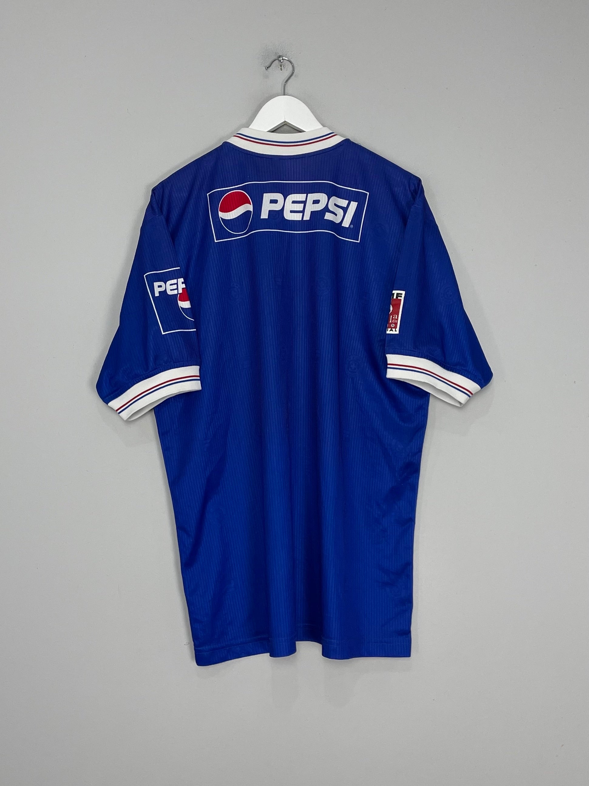 Shop 1998/99 CRUZ AZUL HOME SHIRT (XL) FILA, classic football shirts, vintage football shirts & retro soccer jerseys at Cult Kits