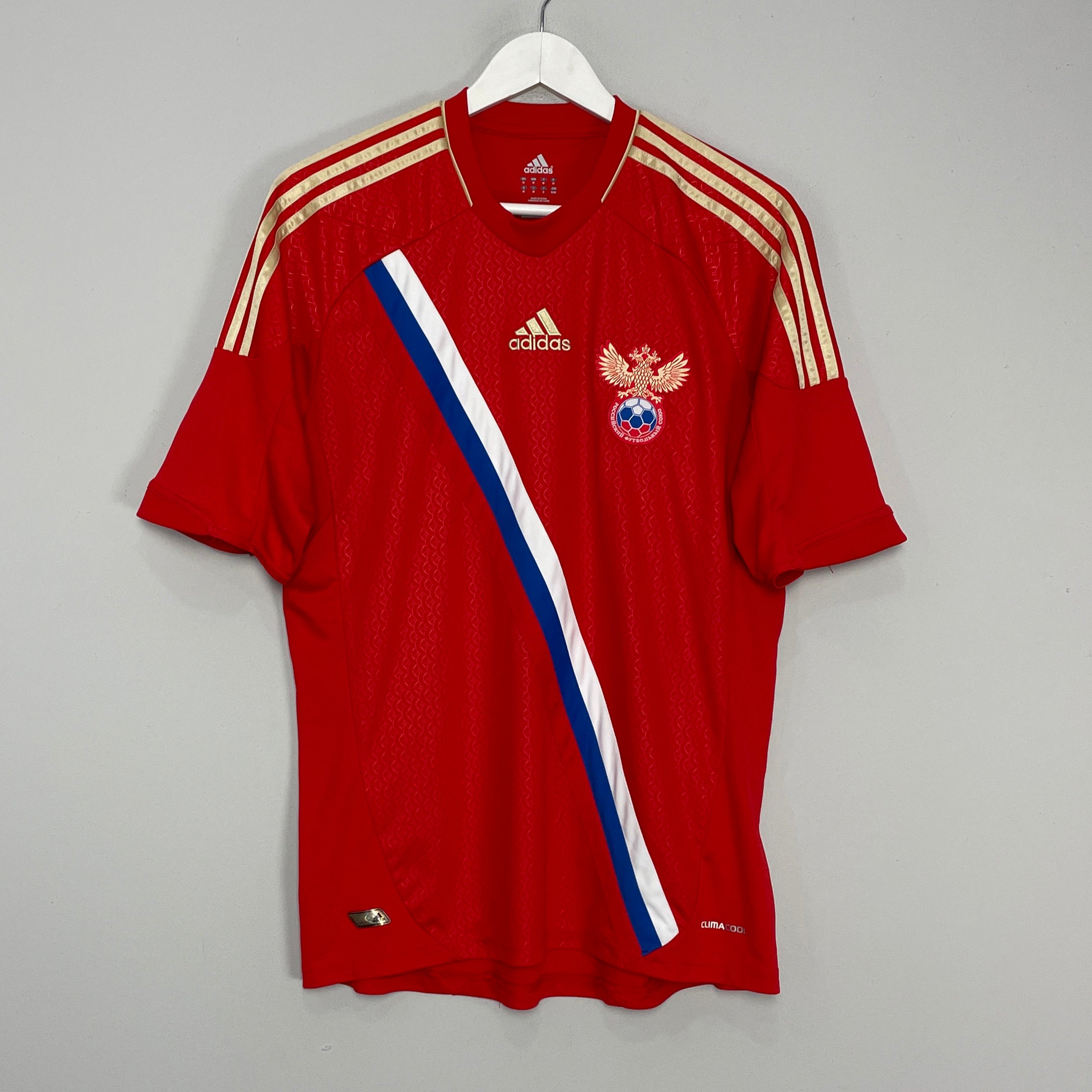 Shop 2012/14 RUSSIA HOME SHIRT (M) ADIDAS, classic football shirts, vintage football shirts & retro soccer jerseys at Cult Kits