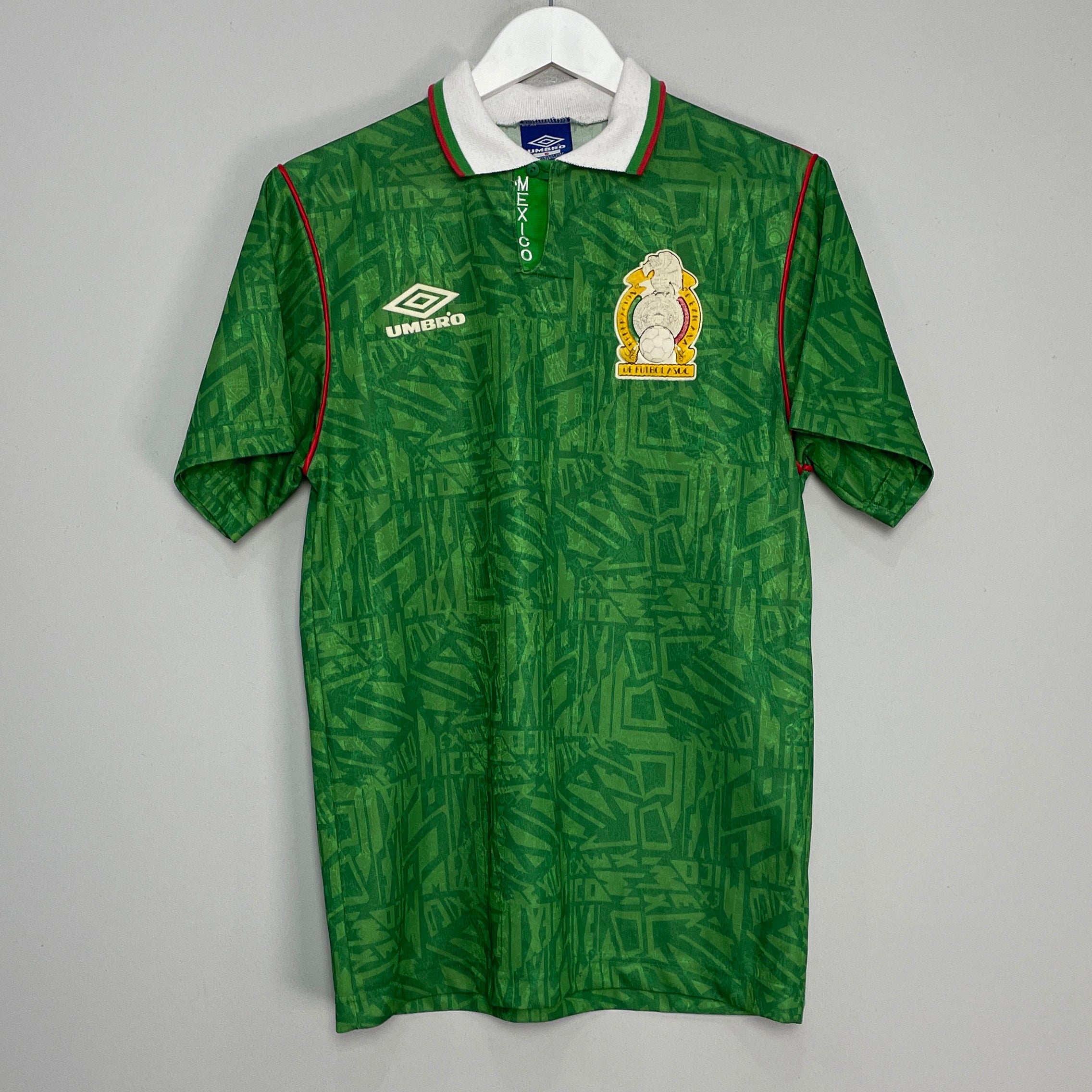 Shop 1994 MEXICO HOME SHIRT (S) UMBRO, classic football shirts, vintage football shirts & retro soccer jerseys at Cult Kits