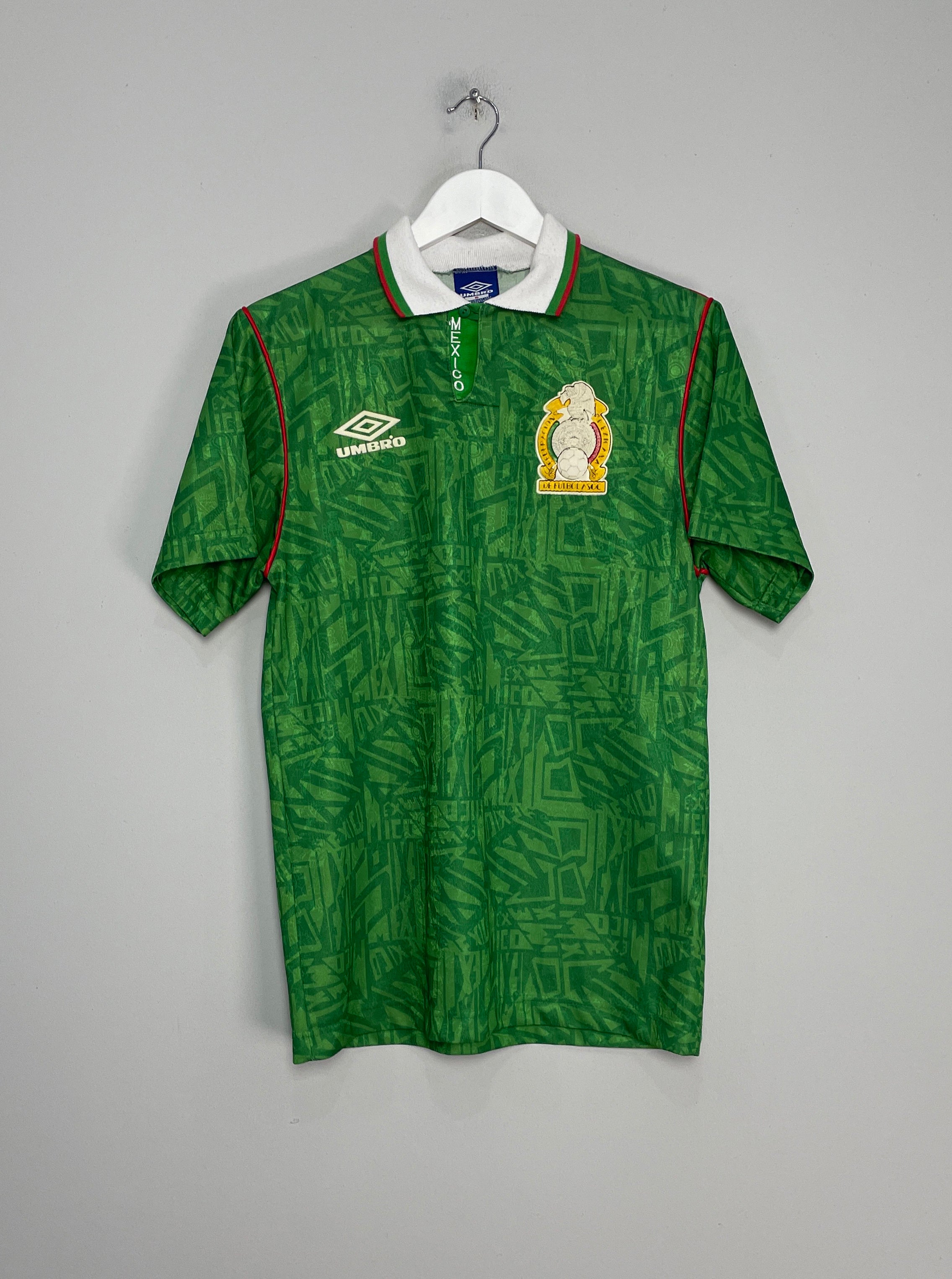 Shop 1994 MEXICO HOME SHIRT (S) UMBRO, classic football shirts, vintage football shirts & retro soccer jerseys at Cult Kits