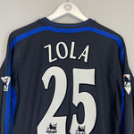 Shop 2002/04 CHELSEA ZOLA #25 L/S AWAY SHIRT (M) UMBRO, classic football shirts, vintage football shirts & retro soccer jerseys at Cult Kits