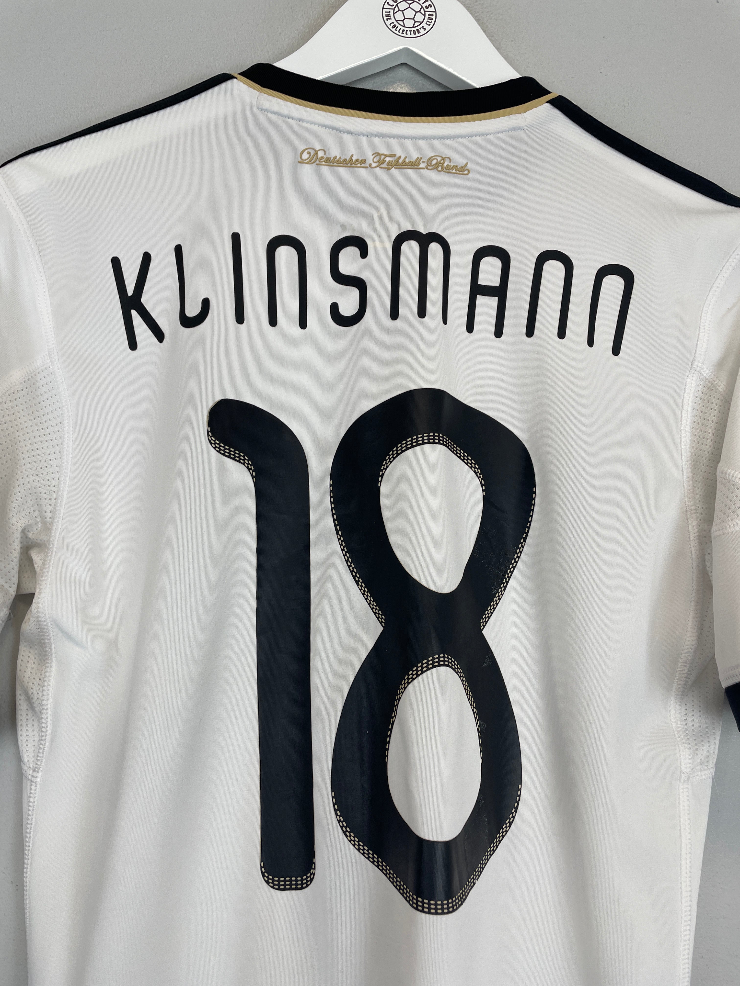 Shop 2010/11 GERMANY KLINSMANN #18 HOME SHIRT (S) ADIDAS, classic football shirts, vintage football shirts & retro soccer jerseys at Cult Kits