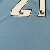 2010/11 Manchester City Silva #21 Home Shirt L/S (XXL) Umbro
