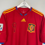 Shop 2010/11 SPAIN TORRES #9 HOME SHIRT (L) ADIDAS, classic football shirts, vintage football shirts & retro soccer jerseys at Cult Kits