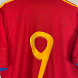 Shop 2010/11 SPAIN TORRES #9 HOME SHIRT (L) ADIDAS, classic football shirts, vintage football shirts & retro soccer jerseys at Cult Kits