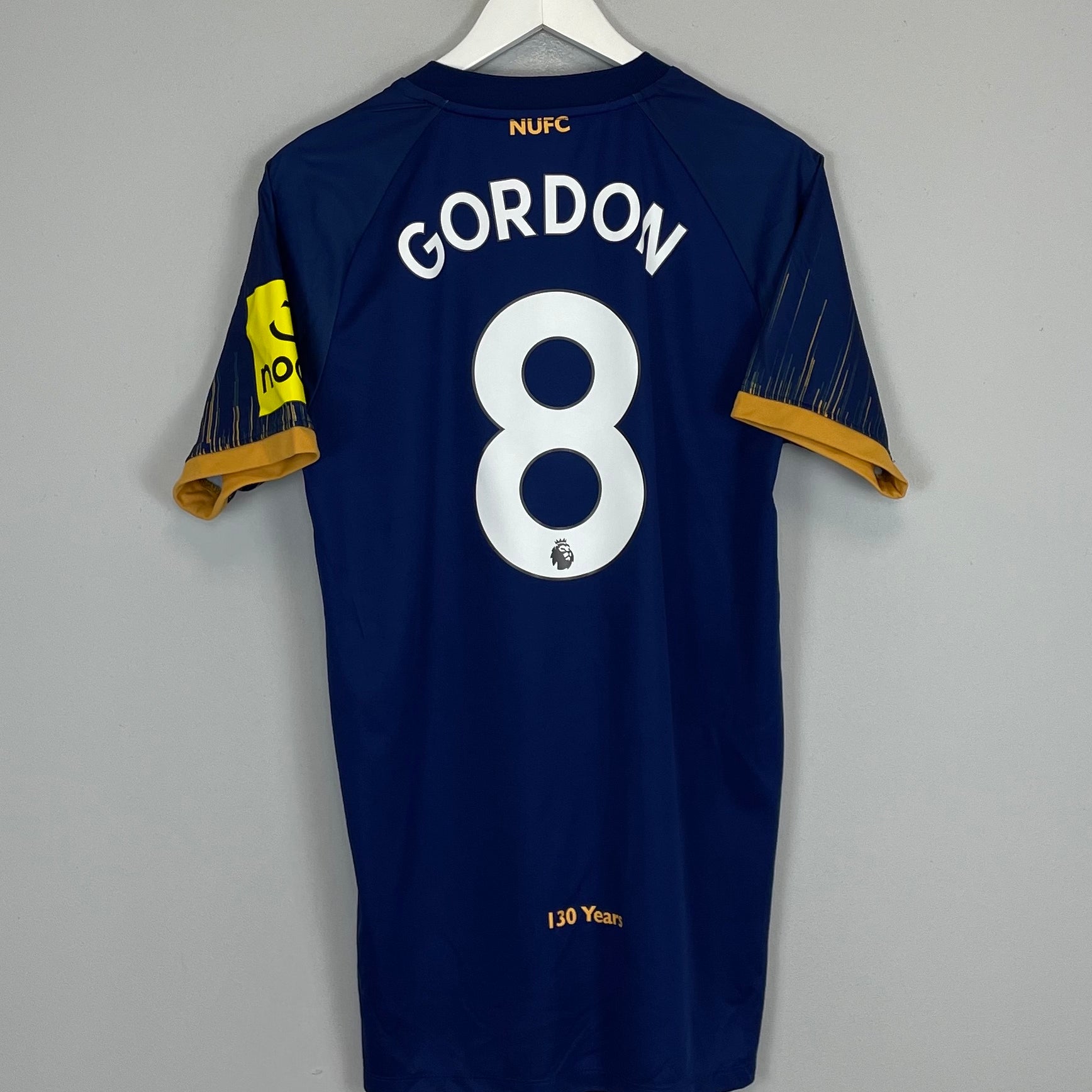 Shop 2022/23 NEWCASTLE UNITED GORDON #8 AWAY SHIRT (M) CASTORE, classic football shirts, vintage football shirts & retro soccer jerseys at Cult Kits